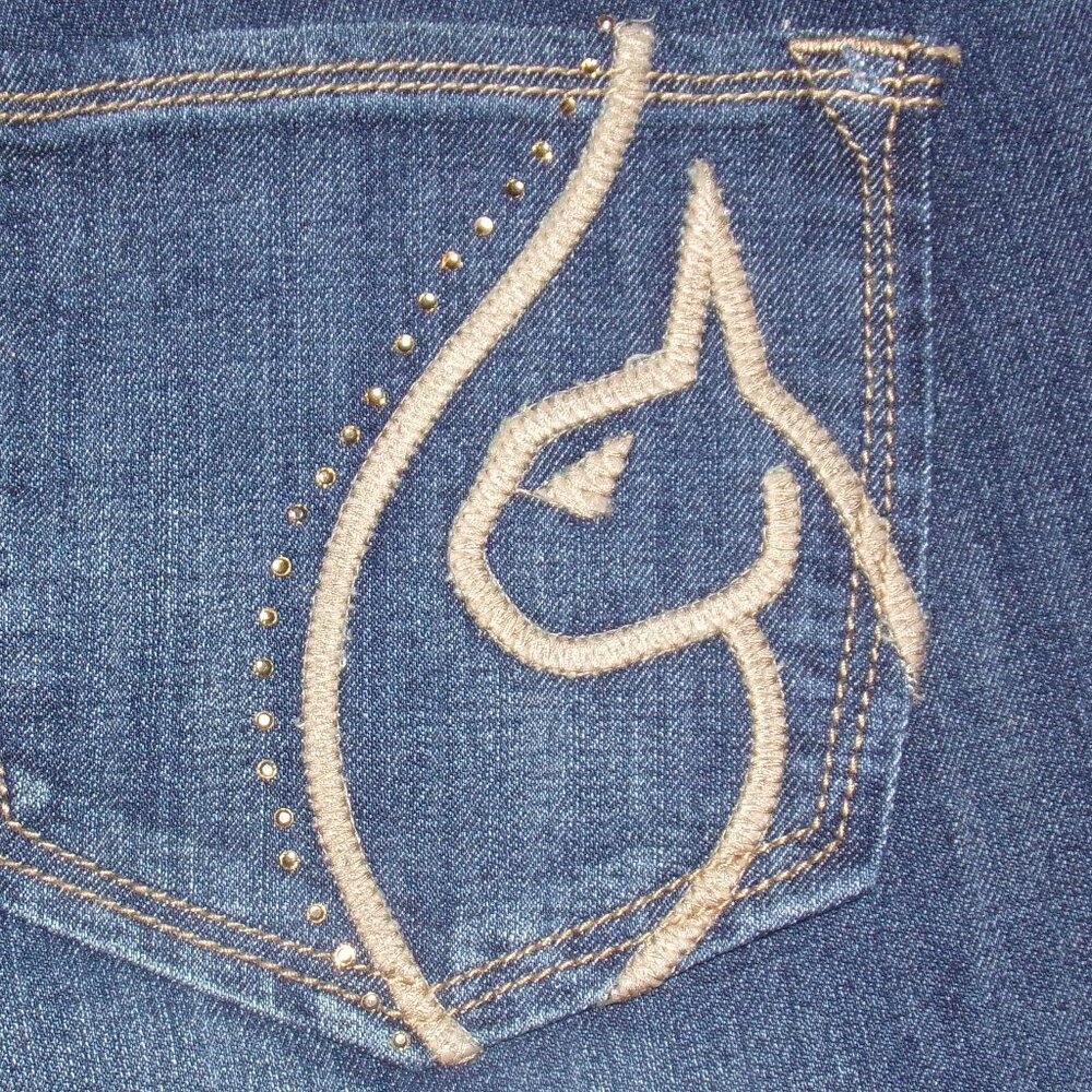 BABY PHAT SKINNY JEANS SZ 22 Y2K - Picture 4 of 6